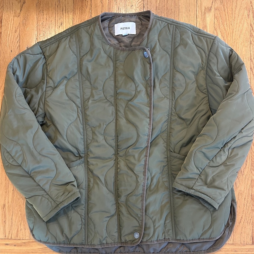 Pistola Olive Quilted Jacket